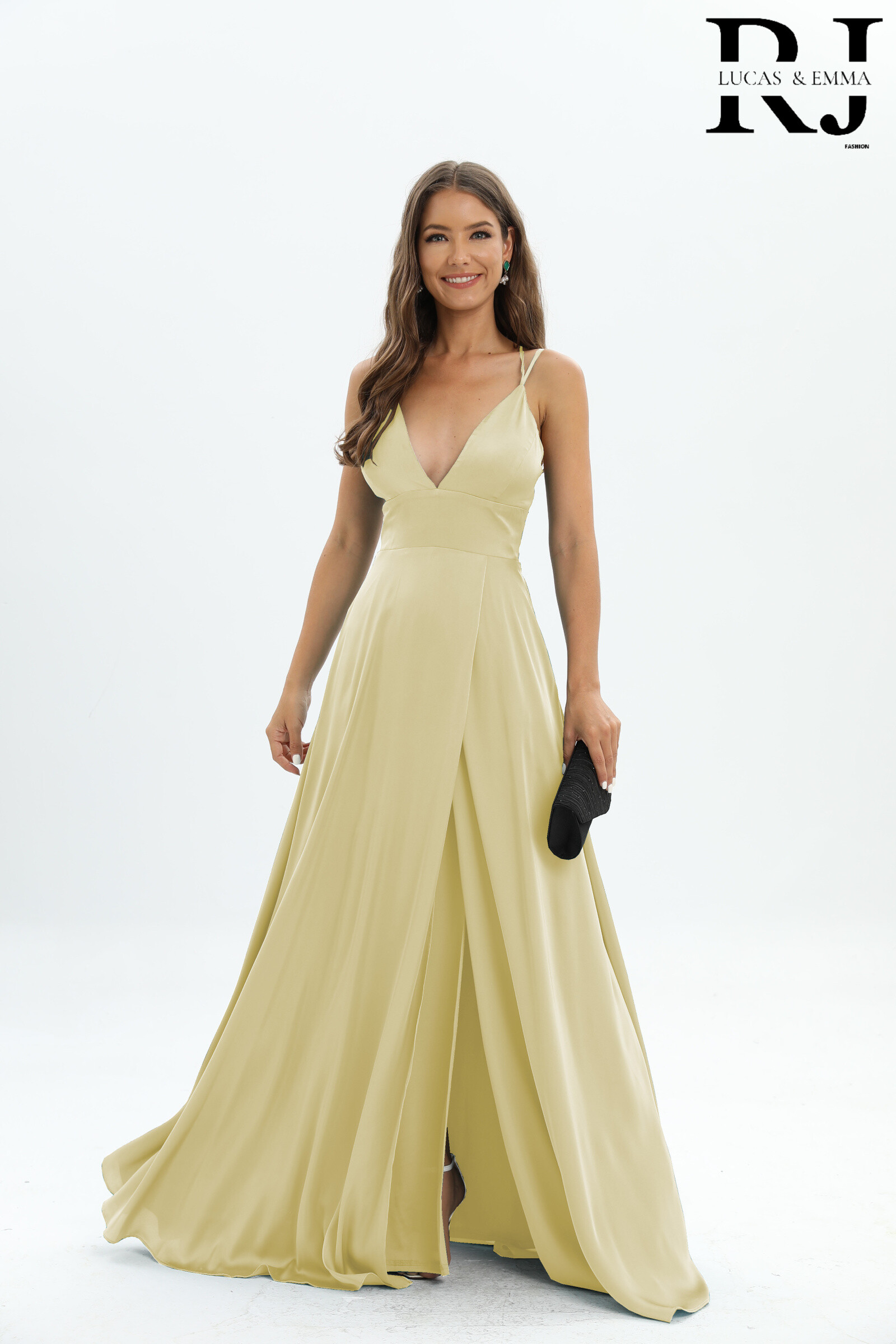 Grossiste Lucas & Emma | RJ&CO - Robe de cérémonie soirée satin Ottawa