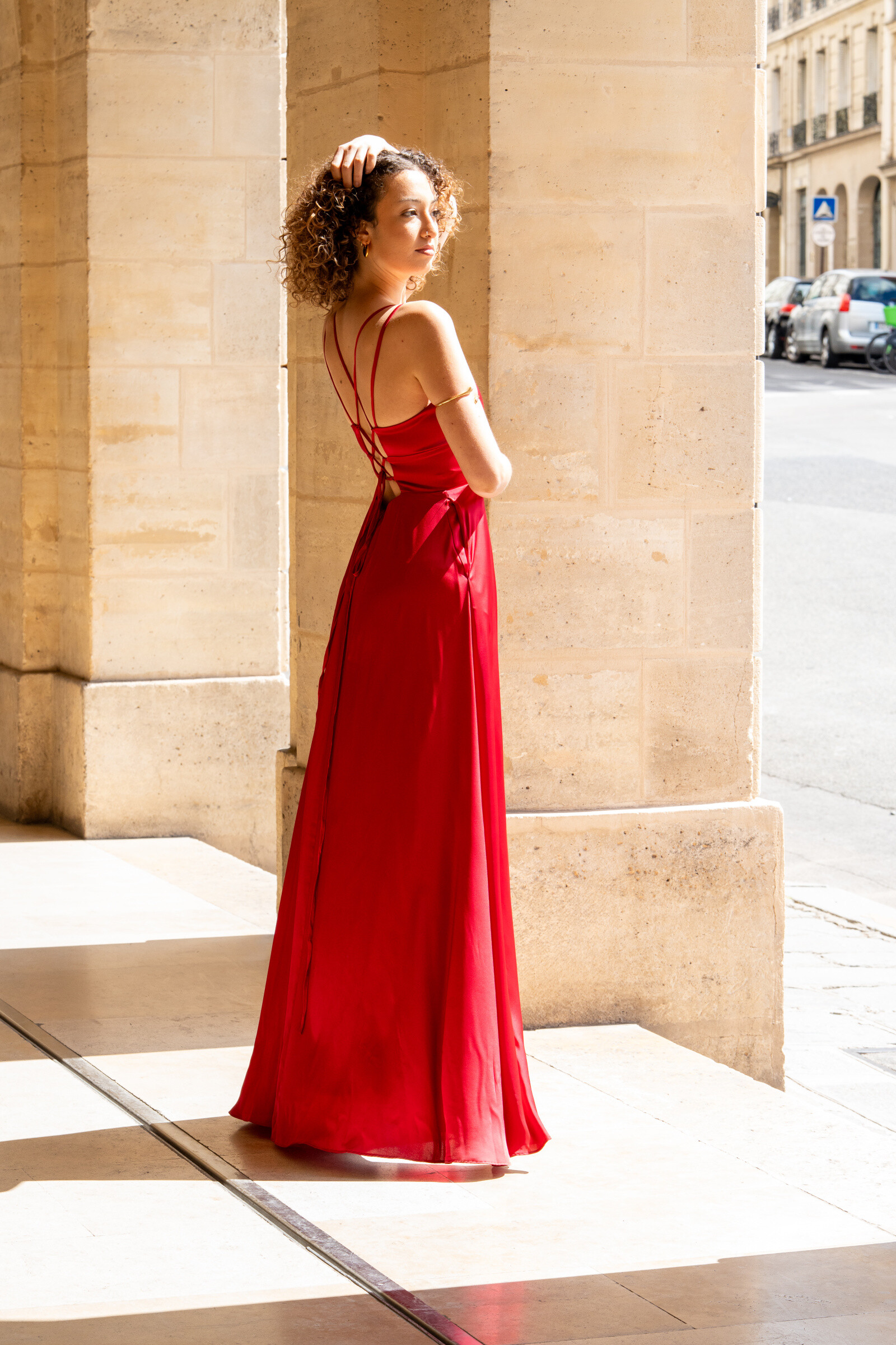 Grossiste Lucas & Emma | RJ&CO - Robe satin de cérémonie soirée satin Ottawa
