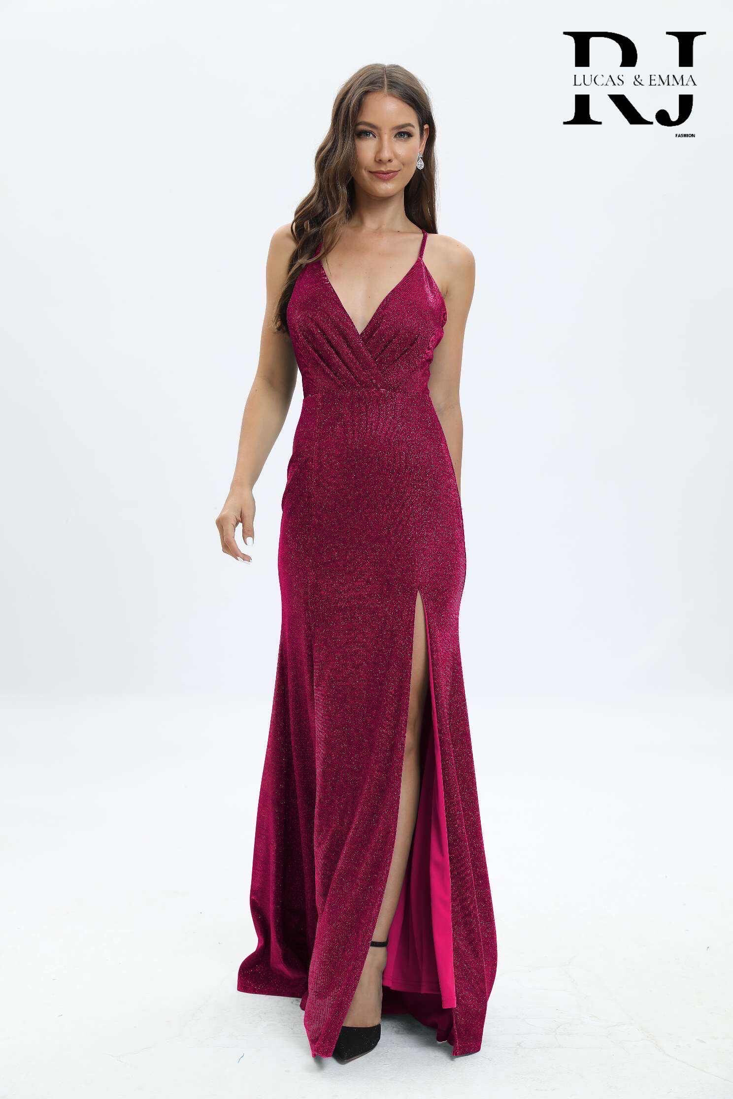 Grossiste Lucas & Emma | RJ&CO - Robe de soirée longue brillant Paris
