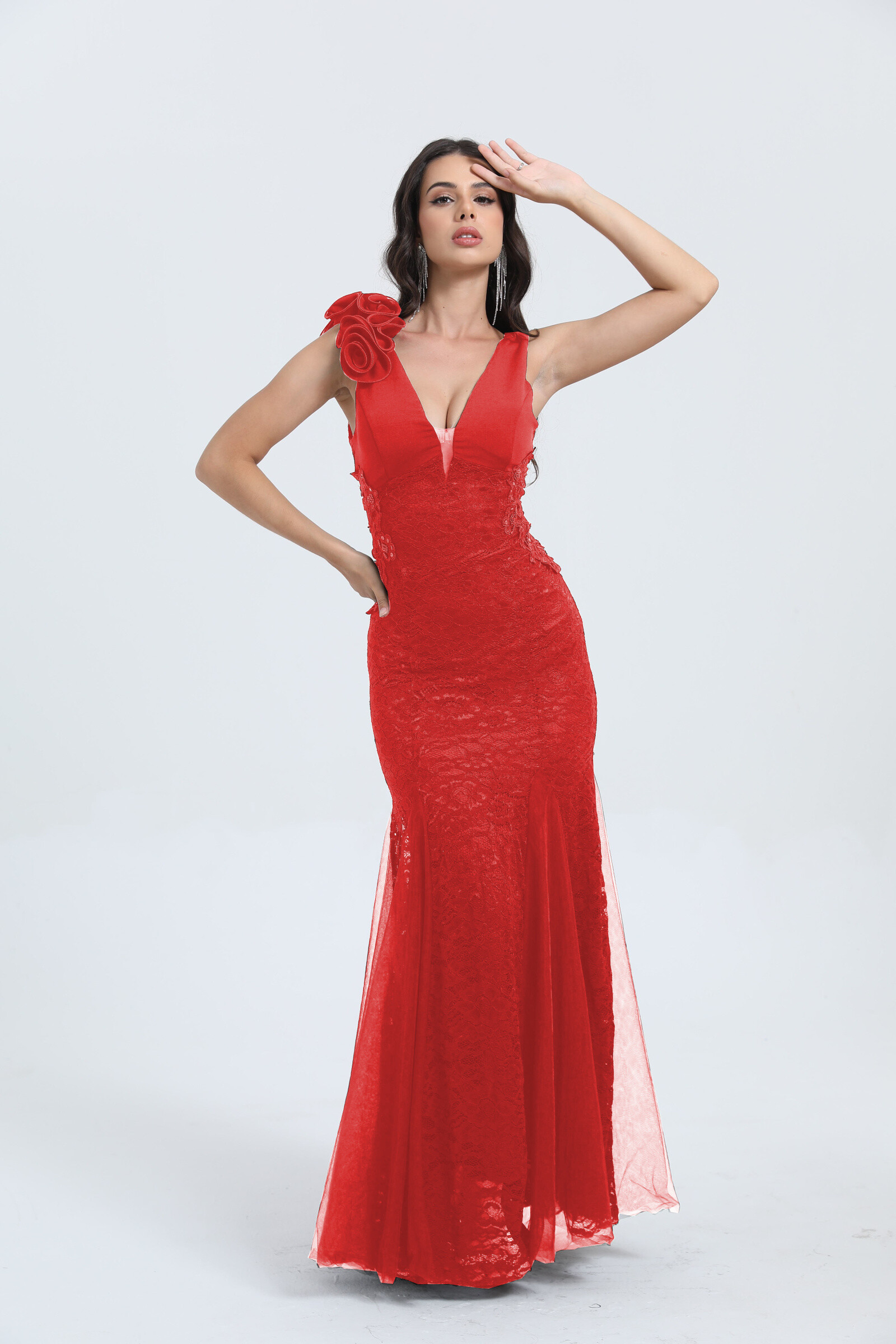 Mayorista REVEROSE by Lucas & Emma - vestido de noche de encaje MITAKA