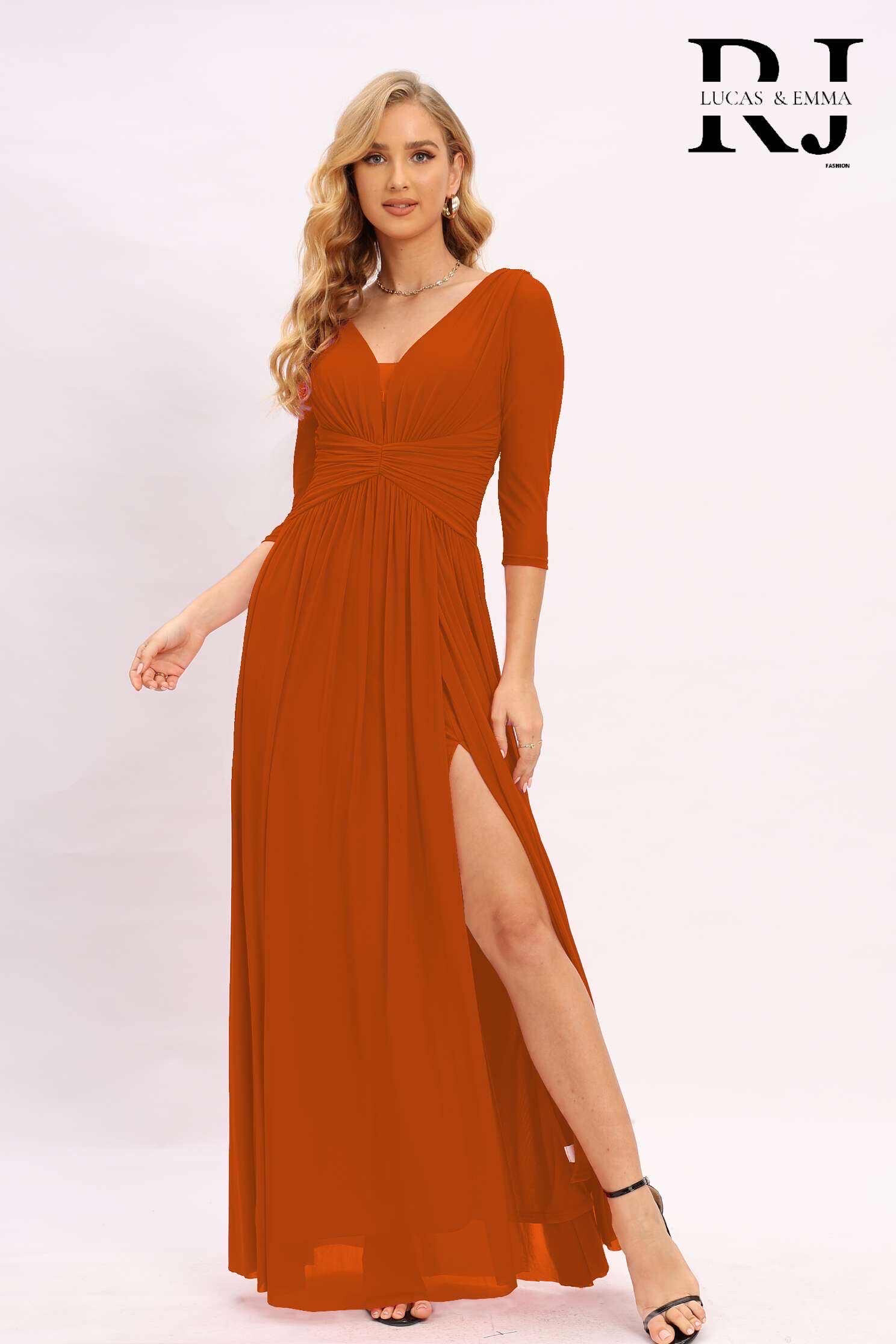 Wholesaler Lucas & Emma | RJ&CO - Plus Size Ankara Pleated Long Evening Dress
