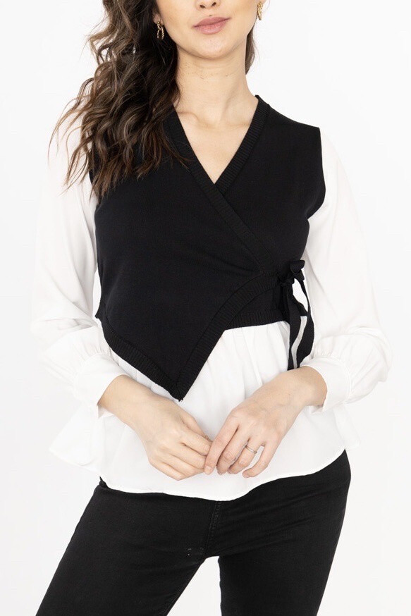 Wholesaler LUCCE Outlet - Heart wrap shirt top