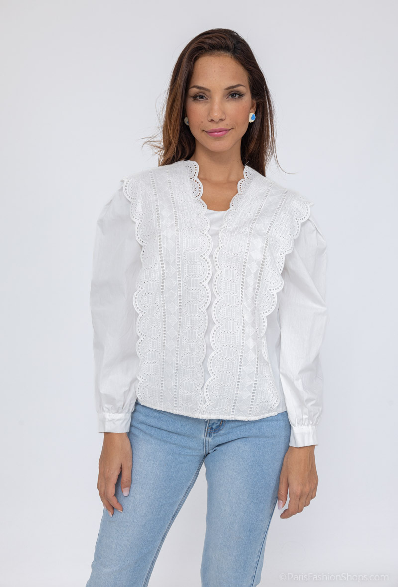 Wholesaler LUCCE Outlet - Blouse with embroidery