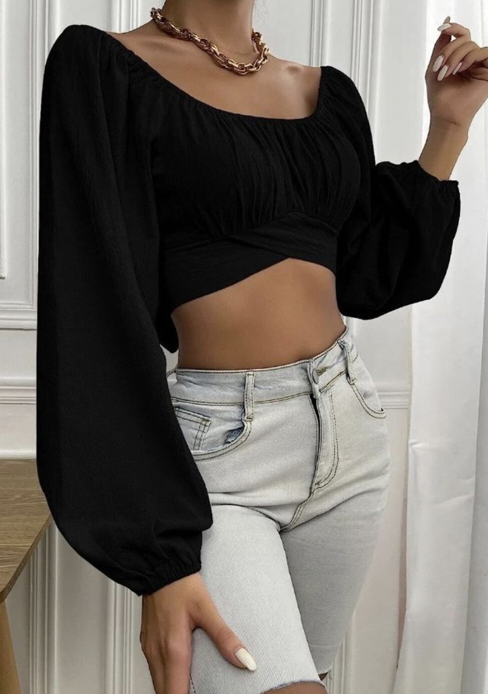 Grossista LUCCE - Crop top annodato
