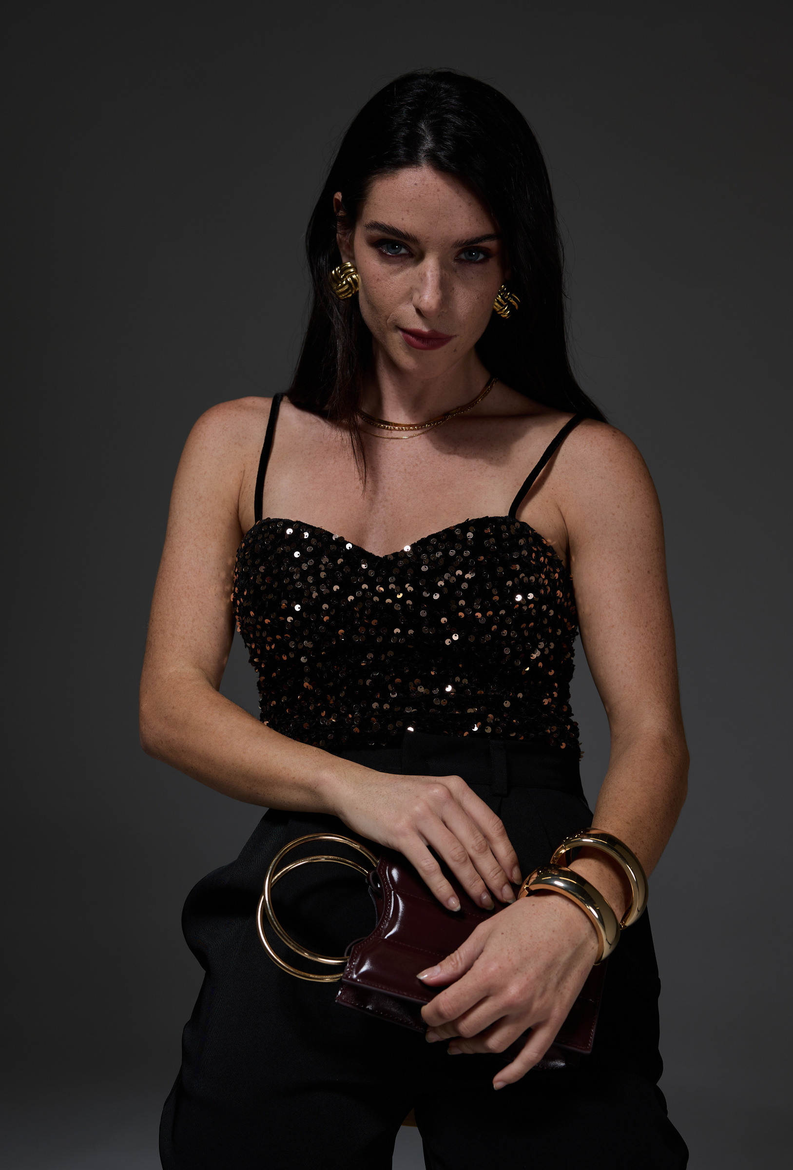 Wholesaler LUCCE - Velvet bodysuit with sequins