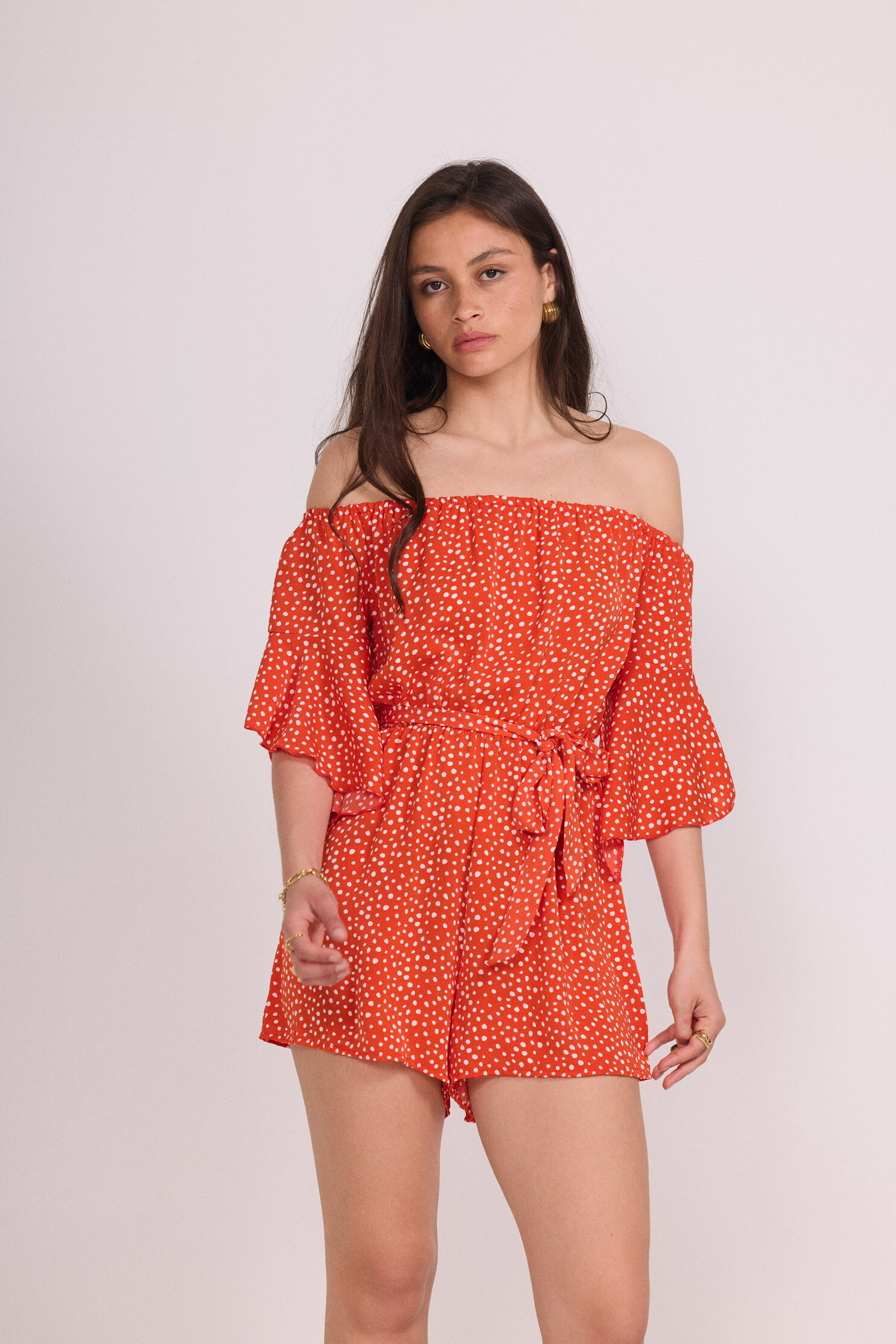 Grossiste LUCCE - Combinaison short à pois