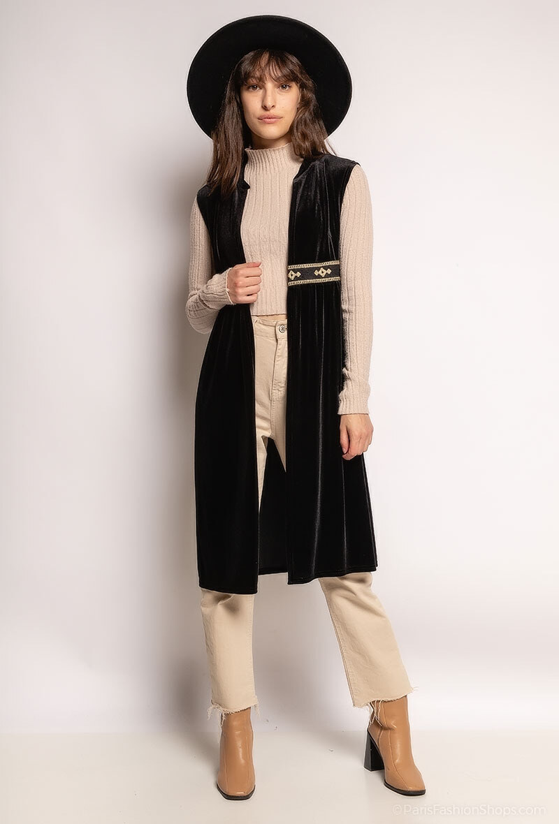 Grossiste LUCCE Outlet - Gilet sans manches en velours