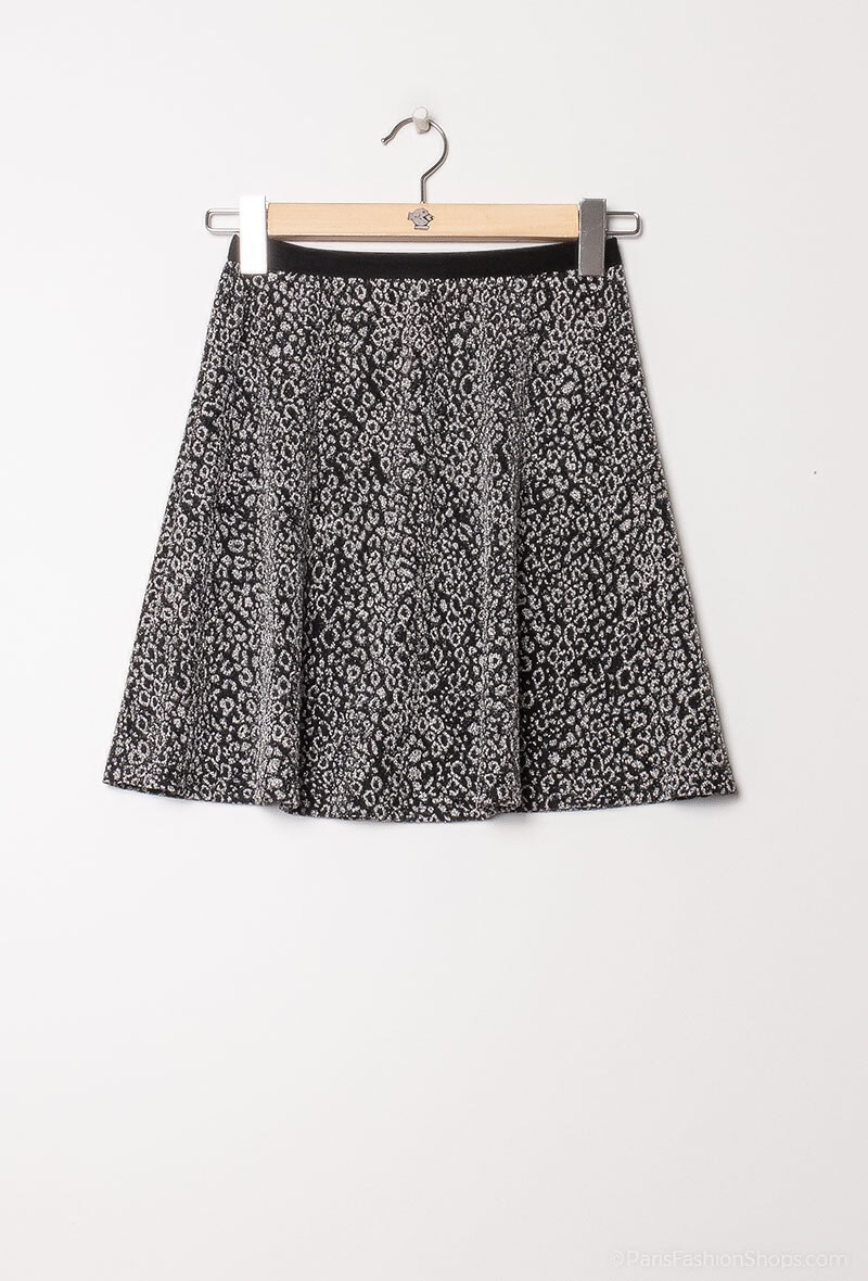 Wholesaler LUCCE Outlet - Sparkly skirt with leopard print