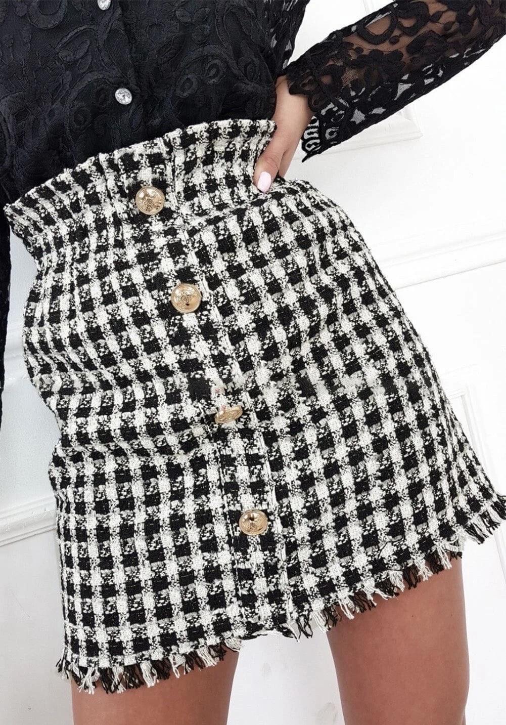 Grossiste LUCCE - Jupe en tweed