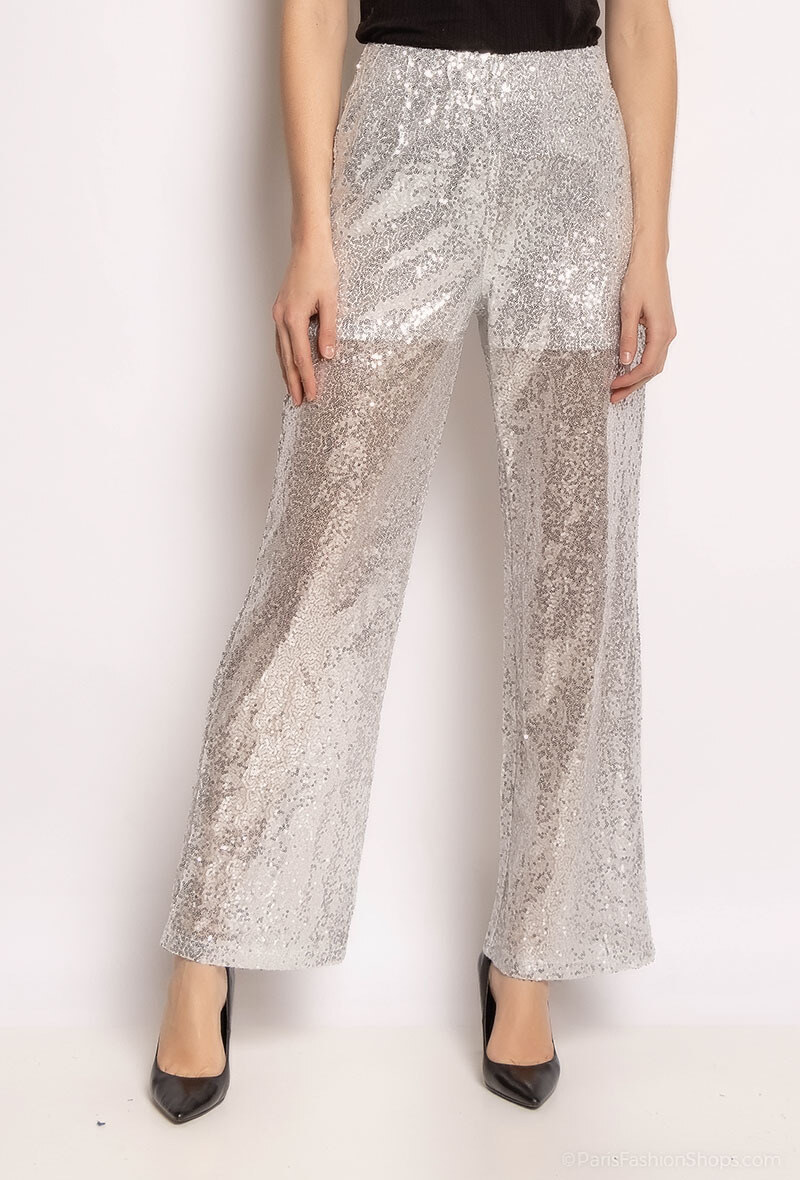 Wholesaler LUCCE - Wide-leg sequin pants
