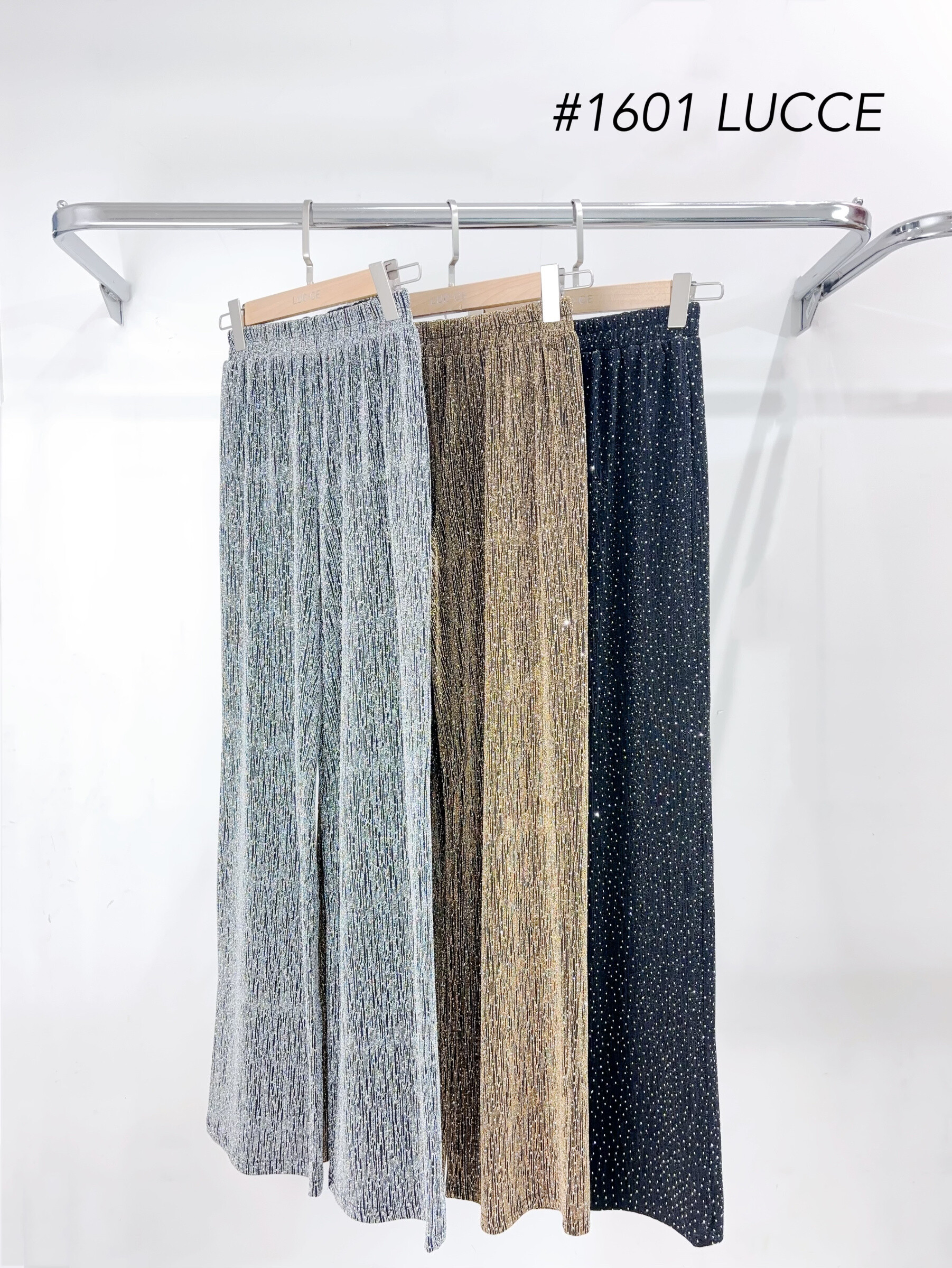 Grossiste LUCCE - Pantalon pailleté à strass