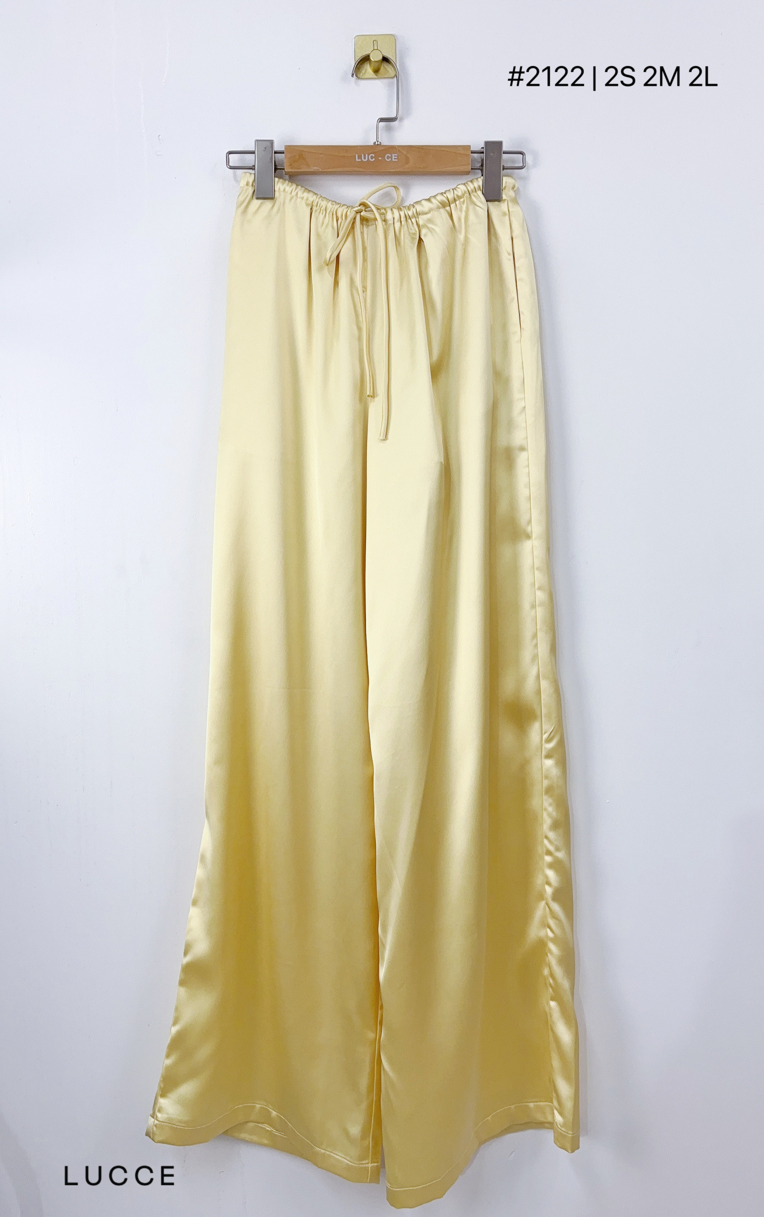 Mayorista LUCCE - Pantalón ancho de satén