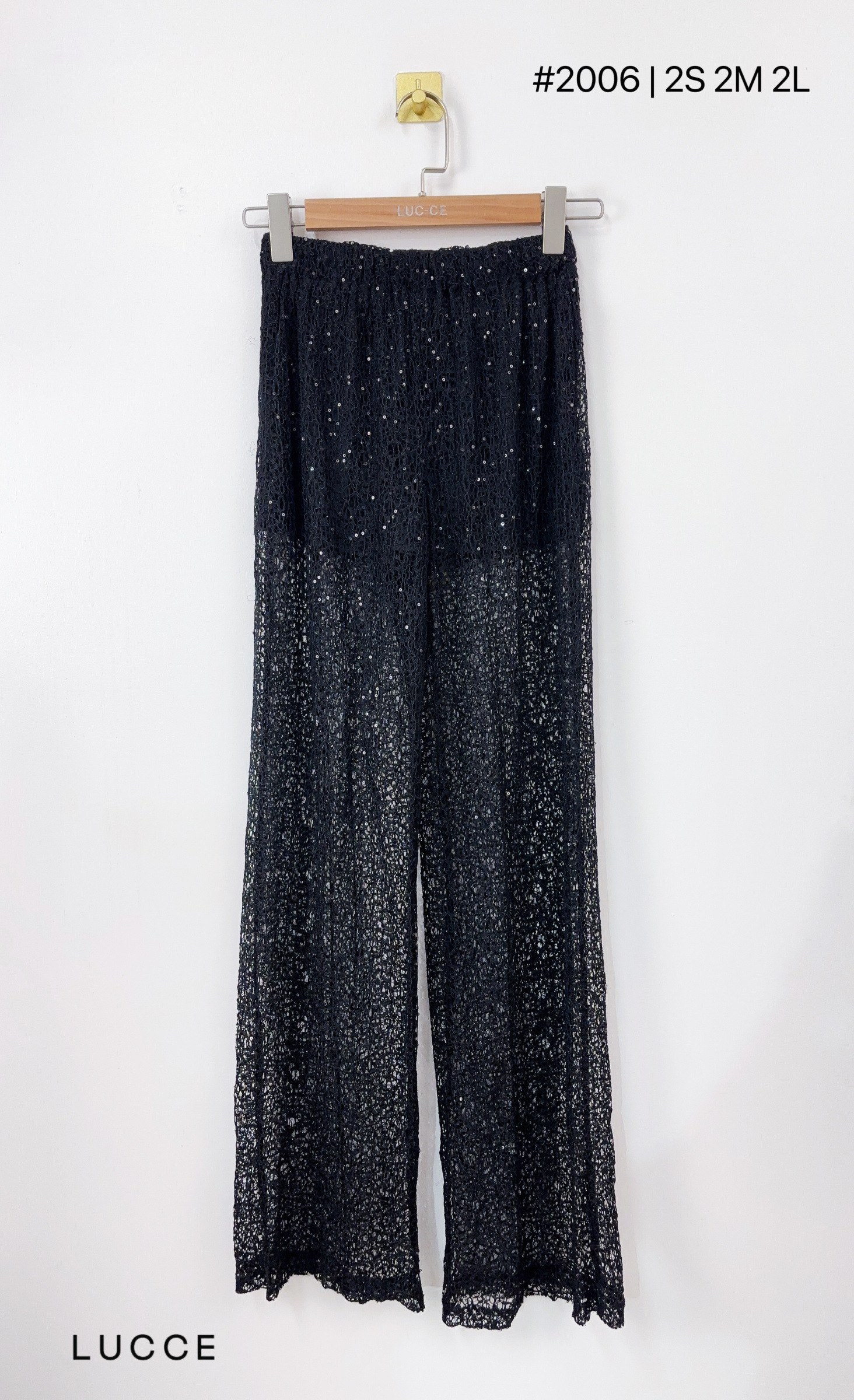 Wholesaler LUCCE - Sequin lace pants