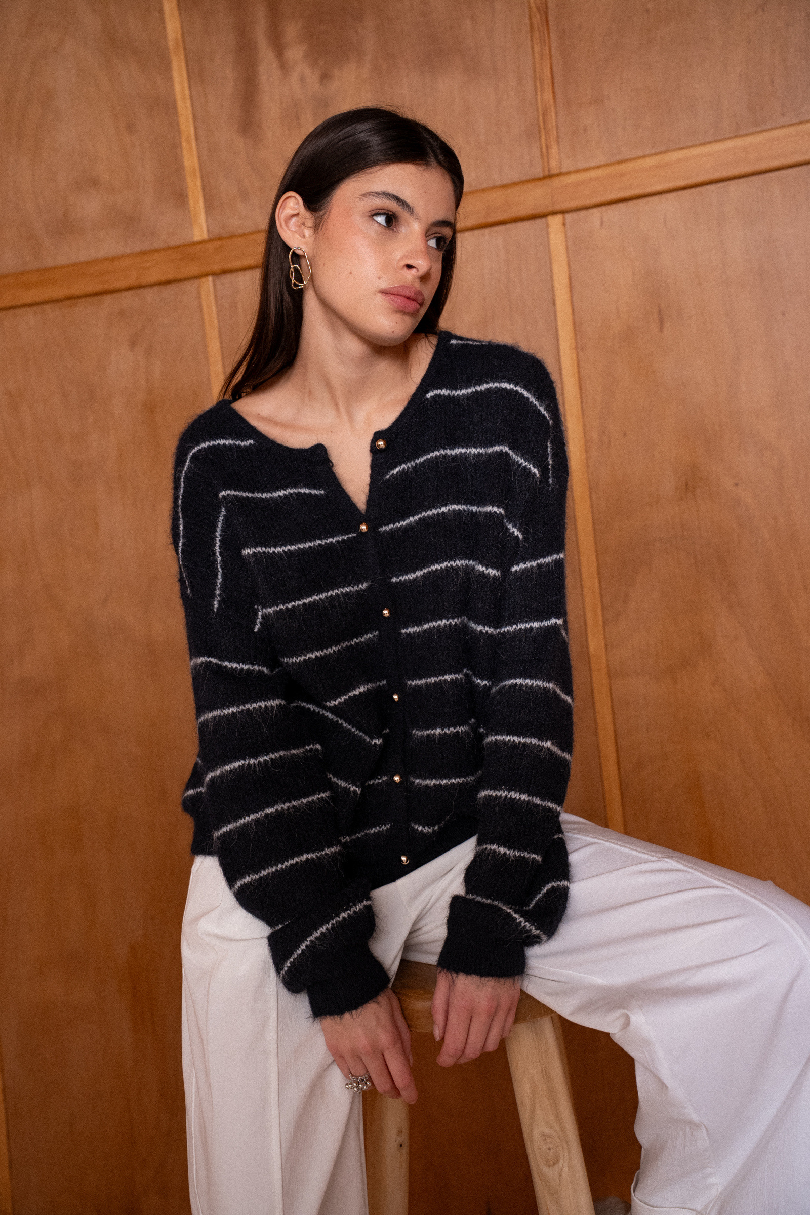 Grossiste LUCCE - Cardigan rayé