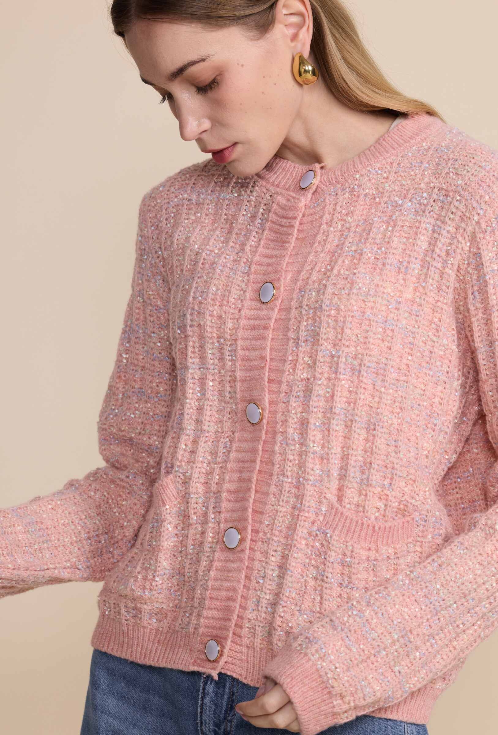 Großhändler LUCCE - Bunte Strickjacke