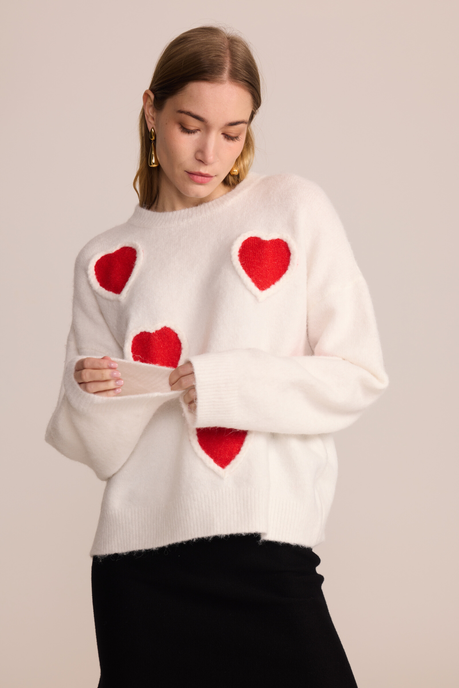 Großhändler LUCCE - Pullover mit Herzverzierungen