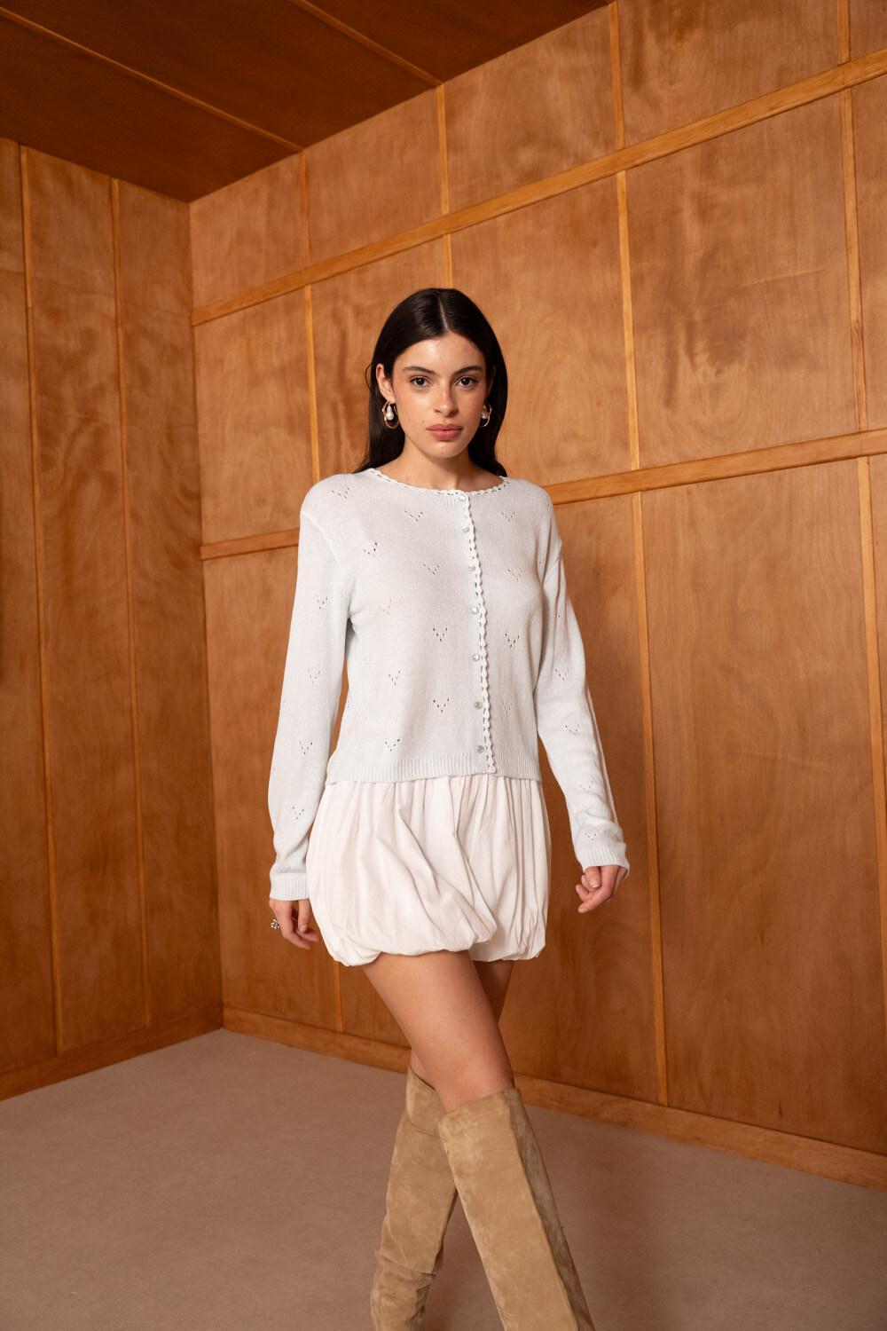 Grossiste LUCCE - Cardigan en maille fine