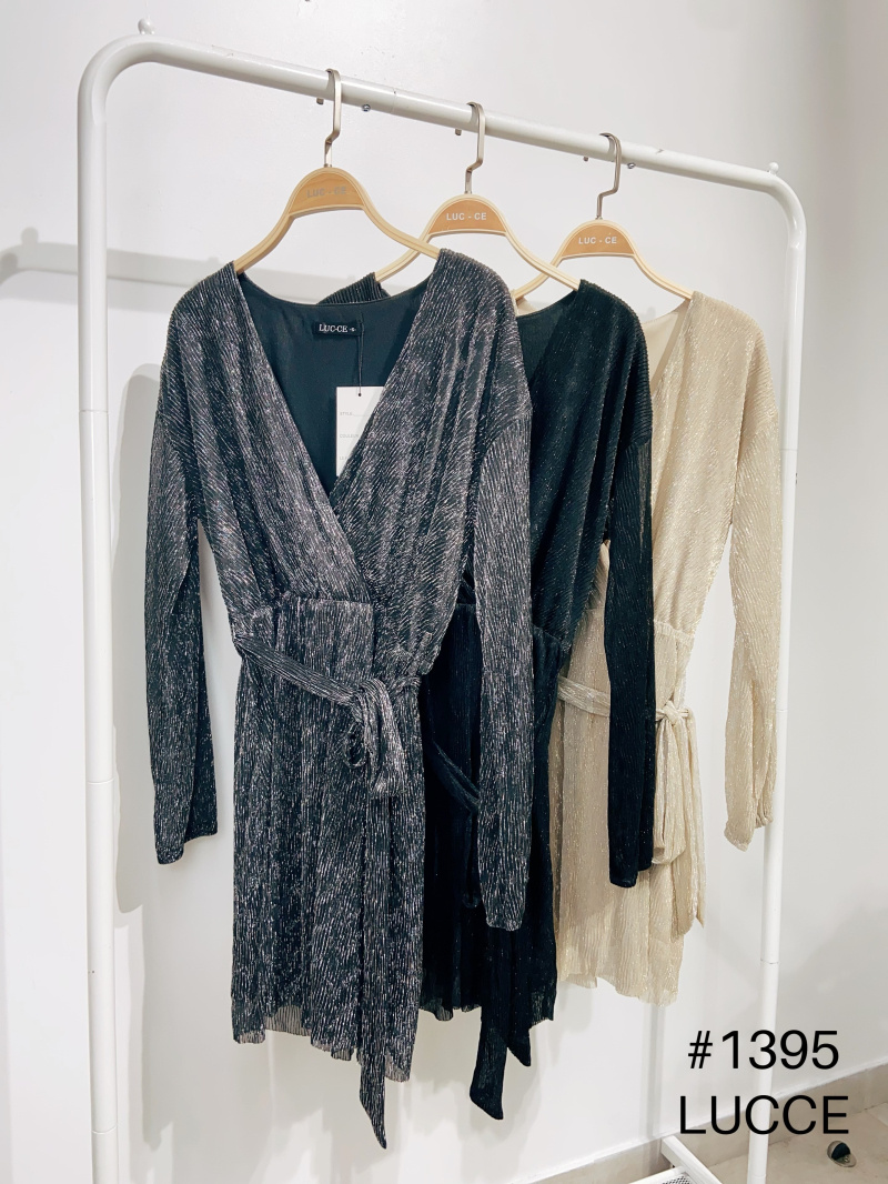 Wholesaler LUCCE - Sequined pleated dress