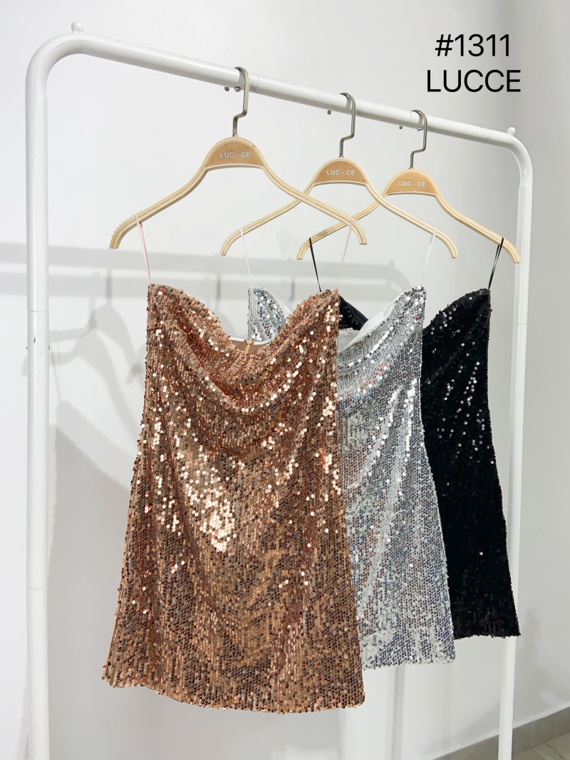 Wholesaler LUCCE - Strapless sequin dress