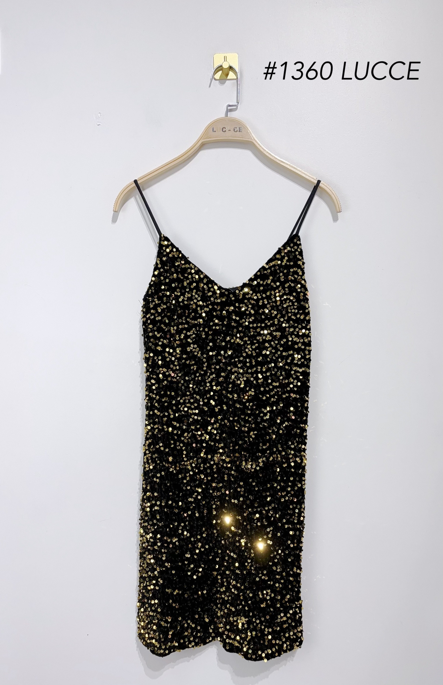 Wholesaler LUCCE - Velvet dress with sequins