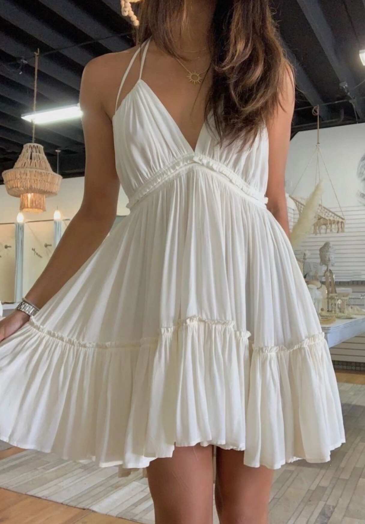 Wholesaler LUCCE - Flared dress with ruffle