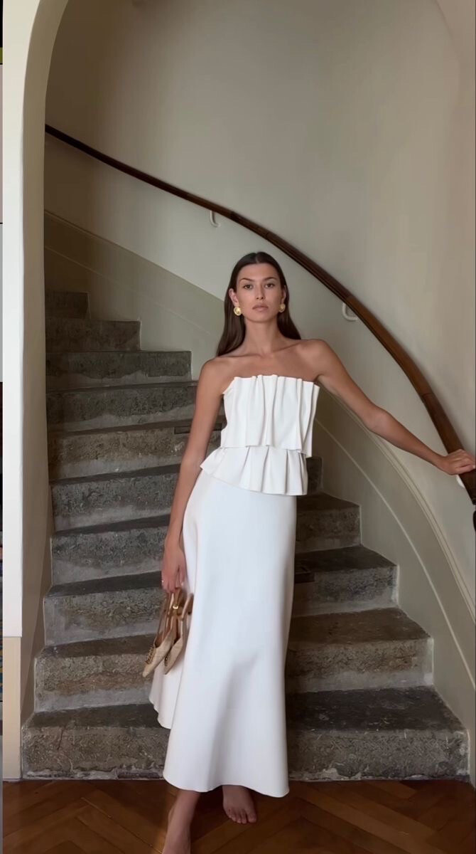 Großhändler LUCCE - Asymmetrisches langes Kleid