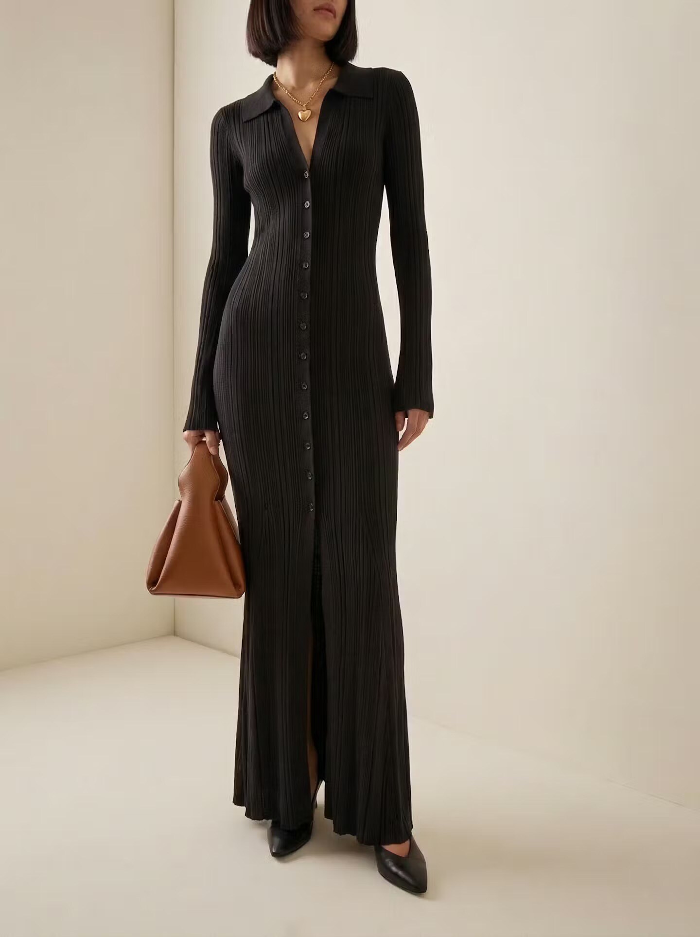 Grossiste LUCCE - Robe longue en maille