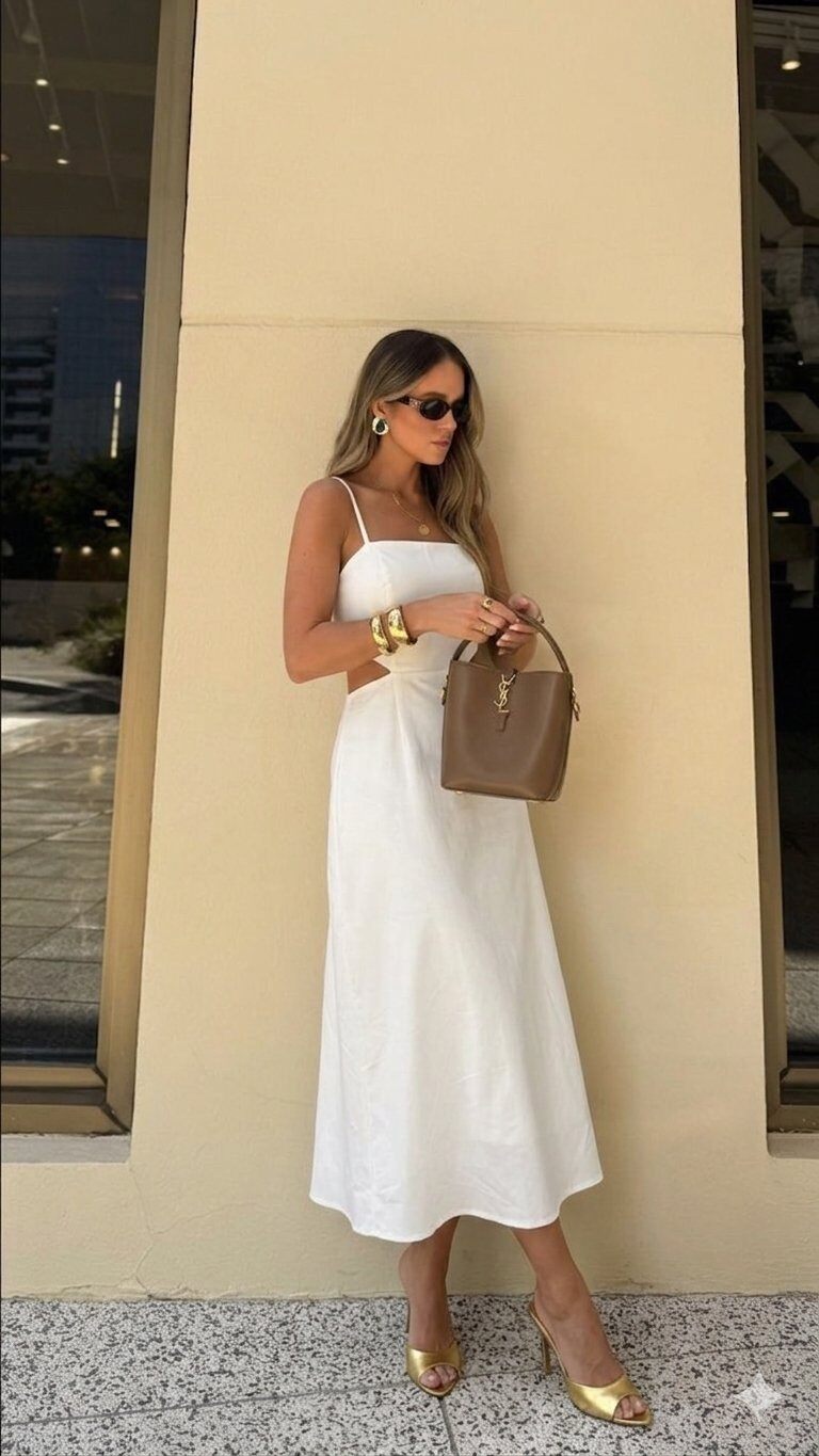 Mayorista LUCCE - Vestido de lino de media longitud