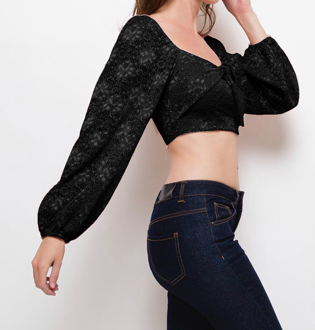 Grossiste LUCCE - Crop top en dentelle