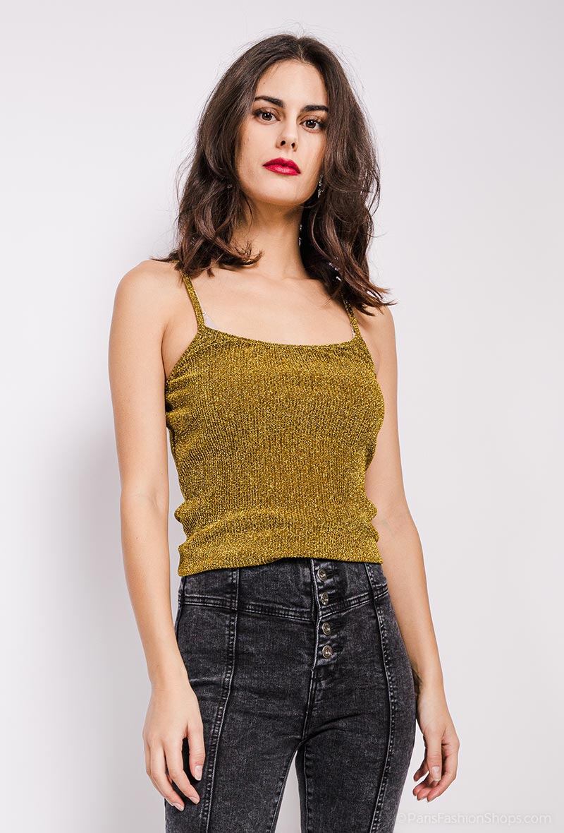 Wholesaler LUCCE Outlet - Shiny tank top