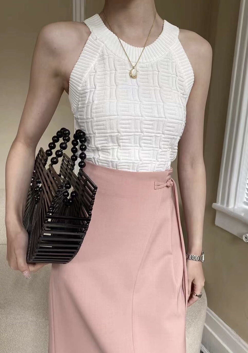 Grossiste LUCCE - Top en maille à motif