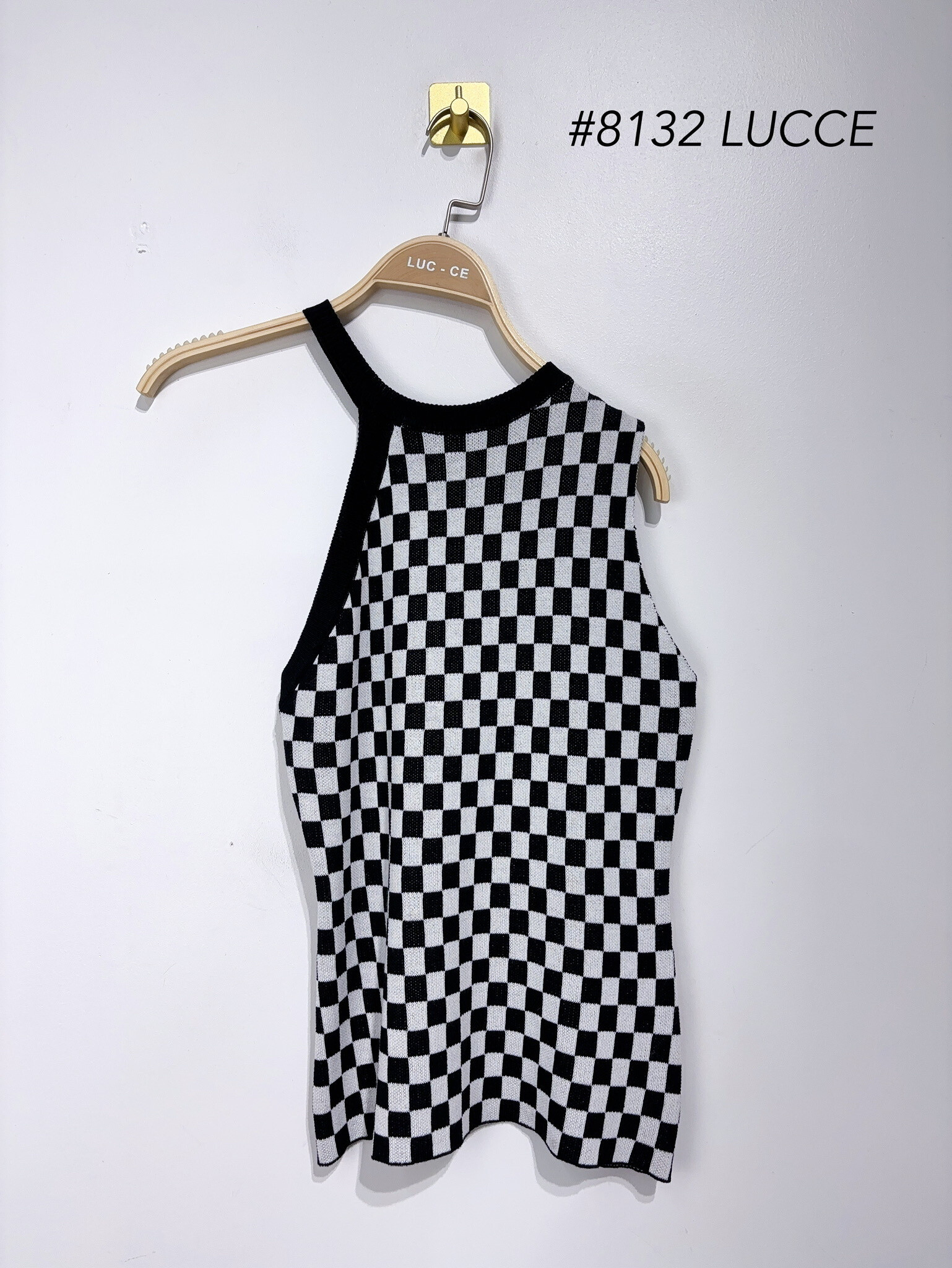 Wholesaler LUCCE Outlet - Asymmetrical checked top
