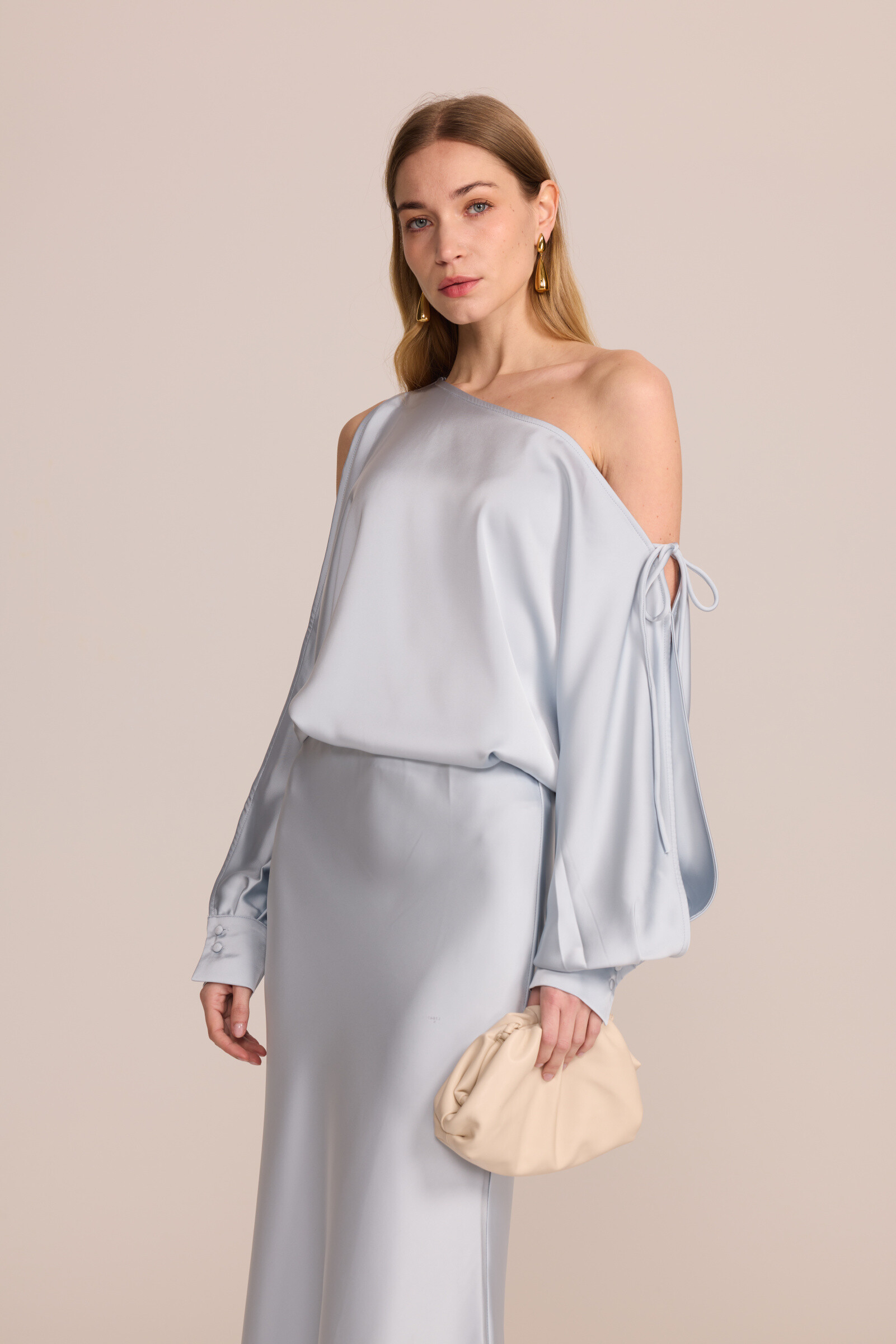 Wholesaler LUCCE - Asymmetrical satin top