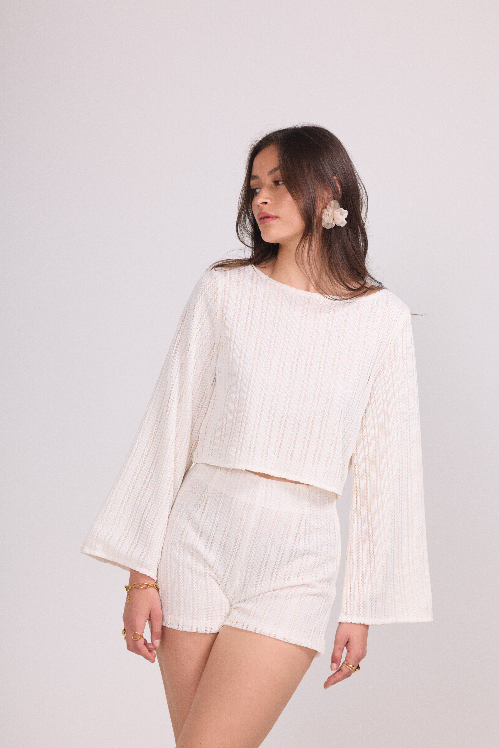 Grossiste LUCCE - Top en maille manches longues