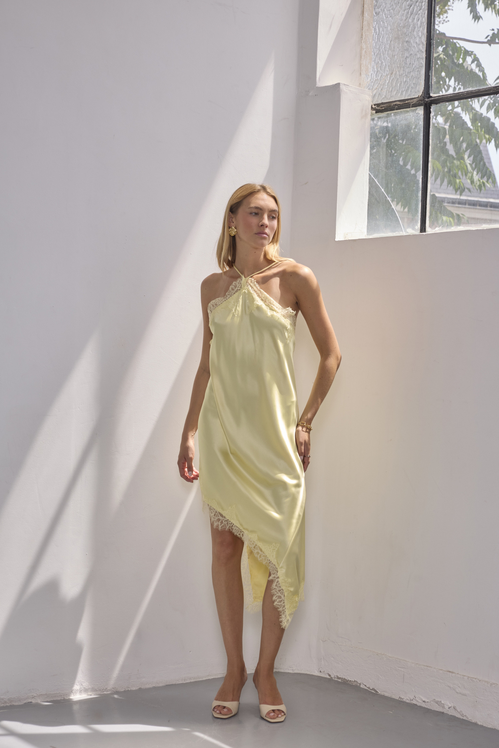 Wholesaler LUCCE - Asymmetrical satin dress