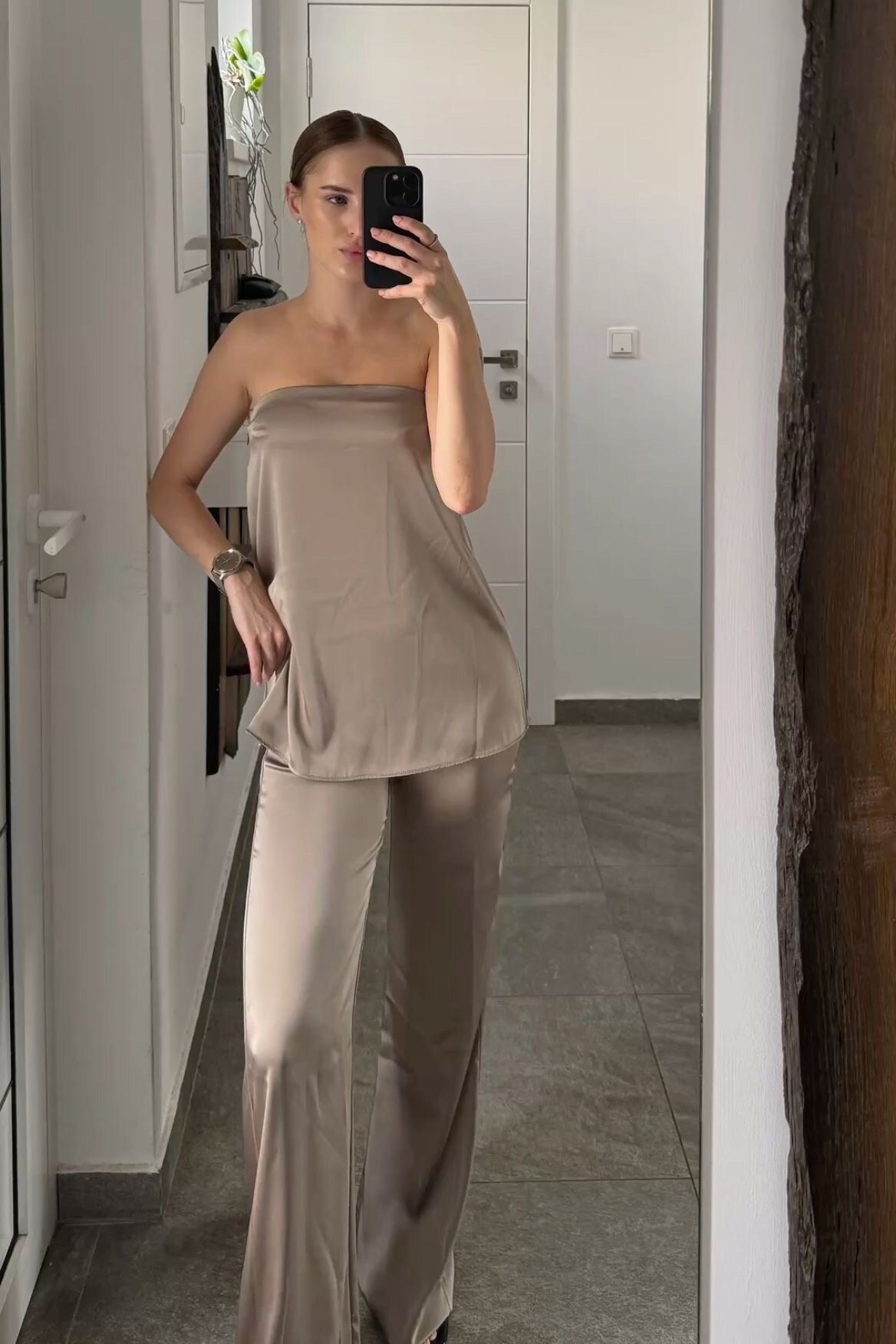 Mayorista LUCCE - Top bustier de satén
