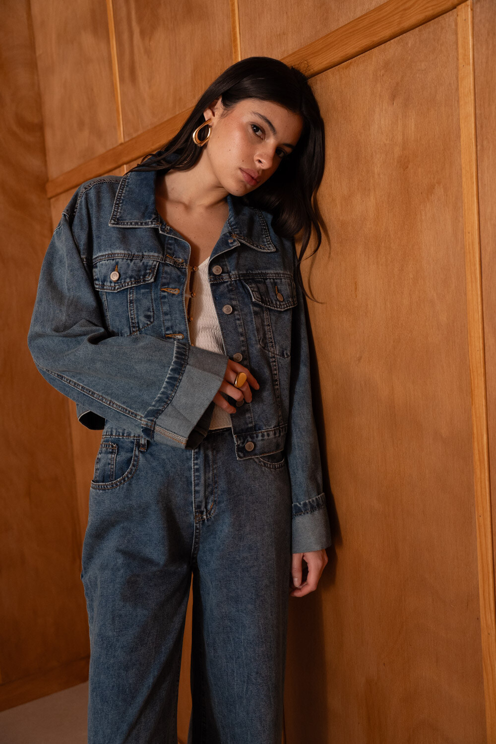 Grossiste LUCCE - Veste denim à revers