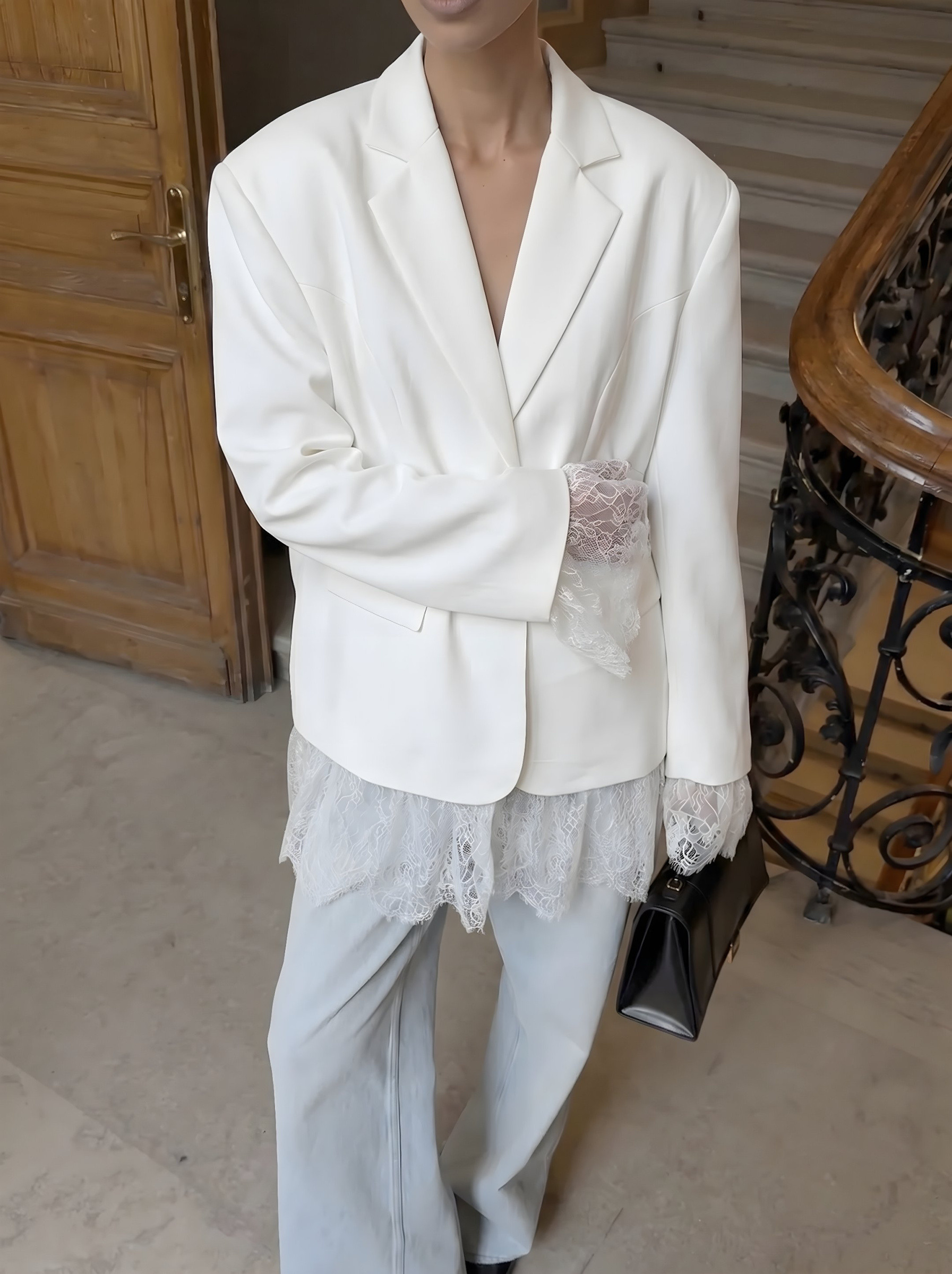 Mayorista LUCCE - Chaqueta blazer con encaje