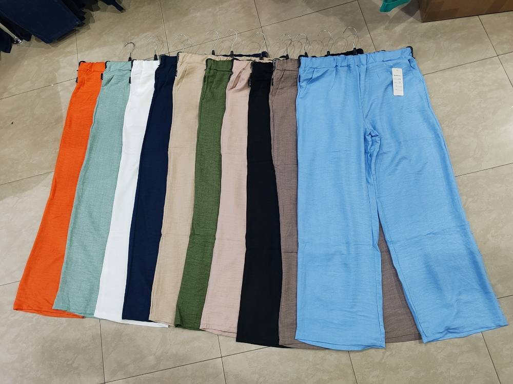 Wholesaler Lucky 2 - Large leg pants and elastic waist