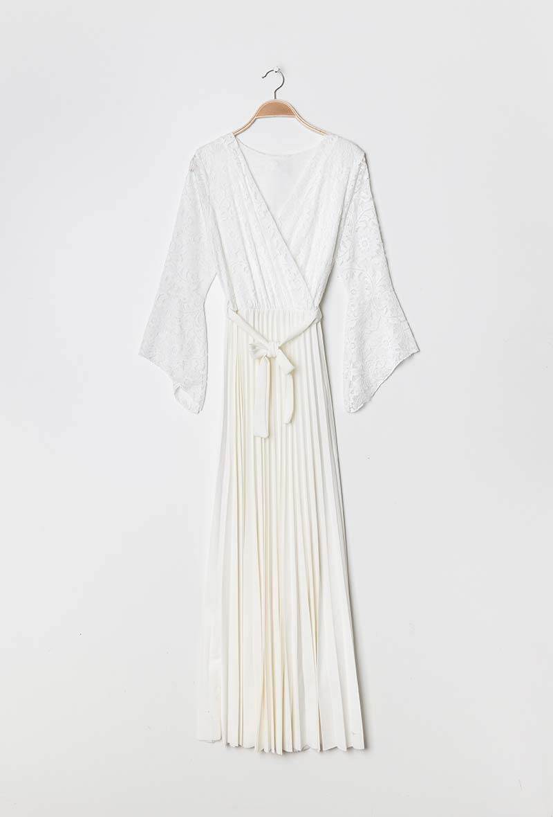 Grossiste Lucky 2 - Robe longue plissée