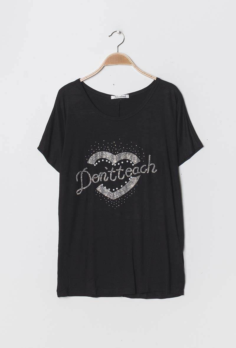 Wholesaler Lucky 2 - T-shirt with strass