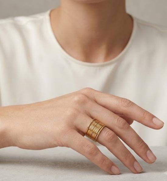 Wholesaler LUCKY BIGIOTTERIA - CLASCO STAINLESS STEEL RING
