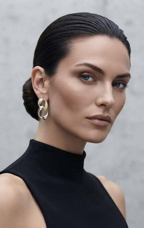 Wholesaler LUCKY BIGIOTTERIA - STAINLESS STEEL CHAIN-SHAPED EARRINGS WITH RHINESTONES