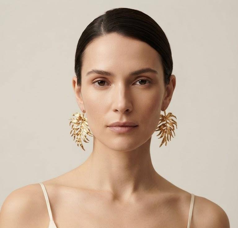 Wholesaler LUCKY BIGIOTTERIA - Leaf-shaped earrings