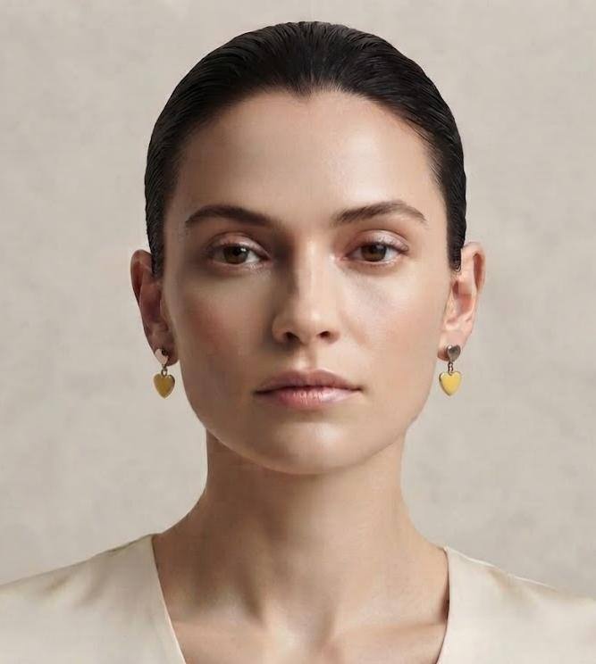Grossiste LUCKY BIGIOTTERIA - Boucles d'oreilles en acier inoxydable en forme de cœur