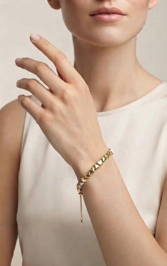 Wholesaler LUCKY BIGIOTTERIA - STAINLESS STEEL BRACELET heart shape