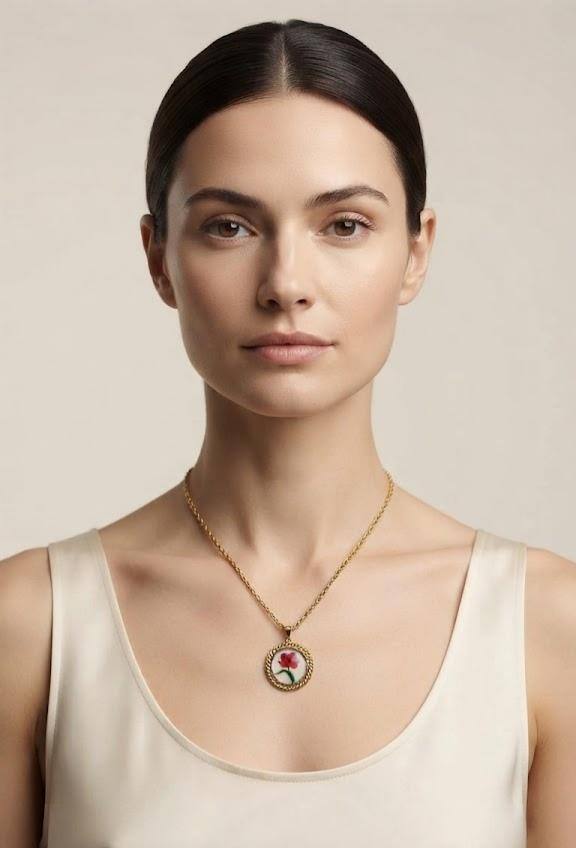 Grossiste LUCKY BIGIOTTERIA - Collier en acier inoxydable avec fleur