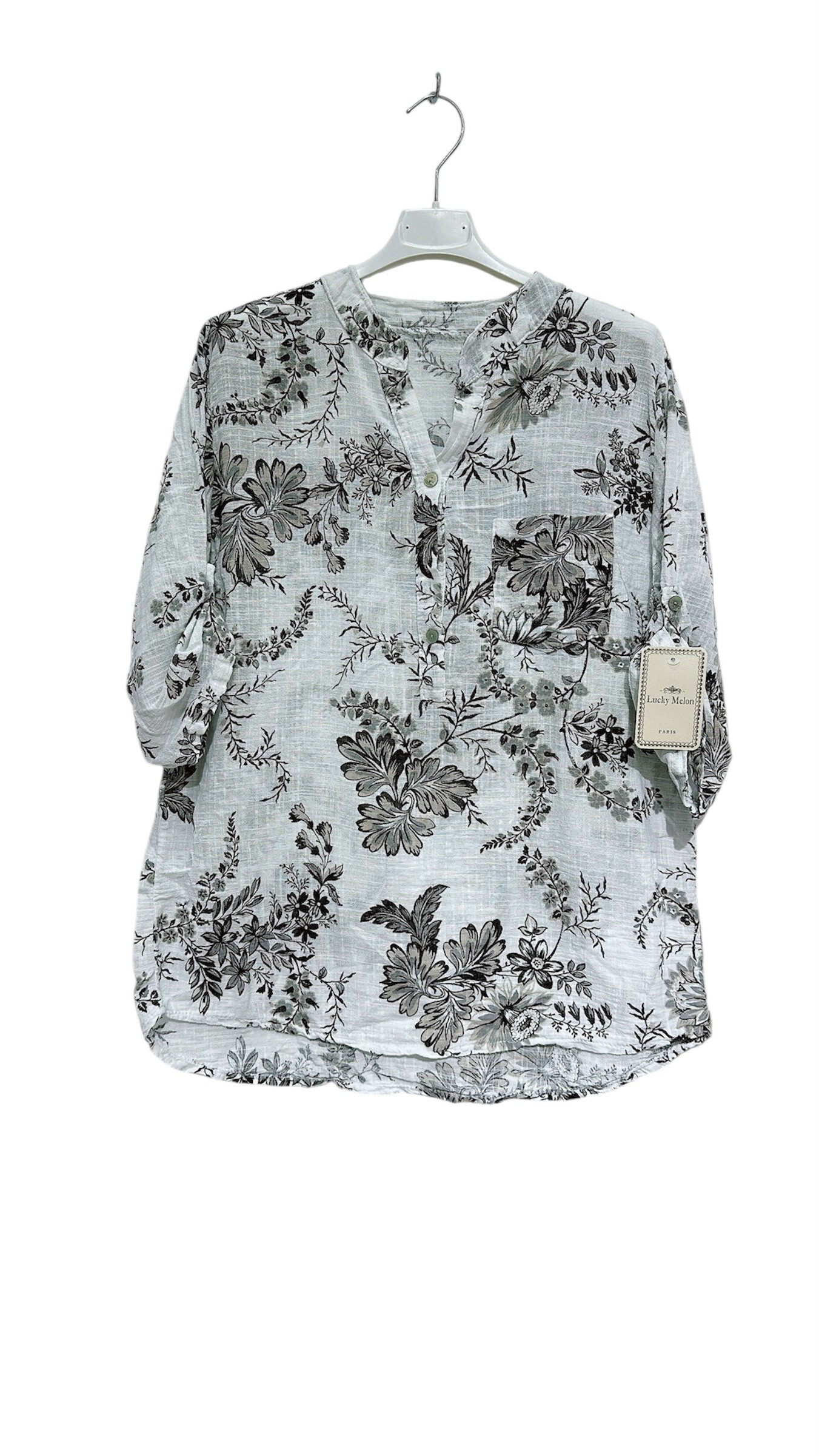 Grossiste LUCKY MELON - Blouse imprimé en coton à motifs floraux
