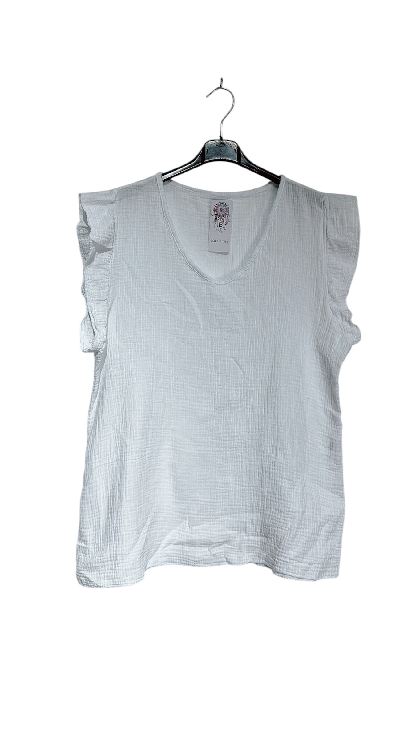 Wholesaler LUCKY MELON - Cotton top gauze short sleeves cracked