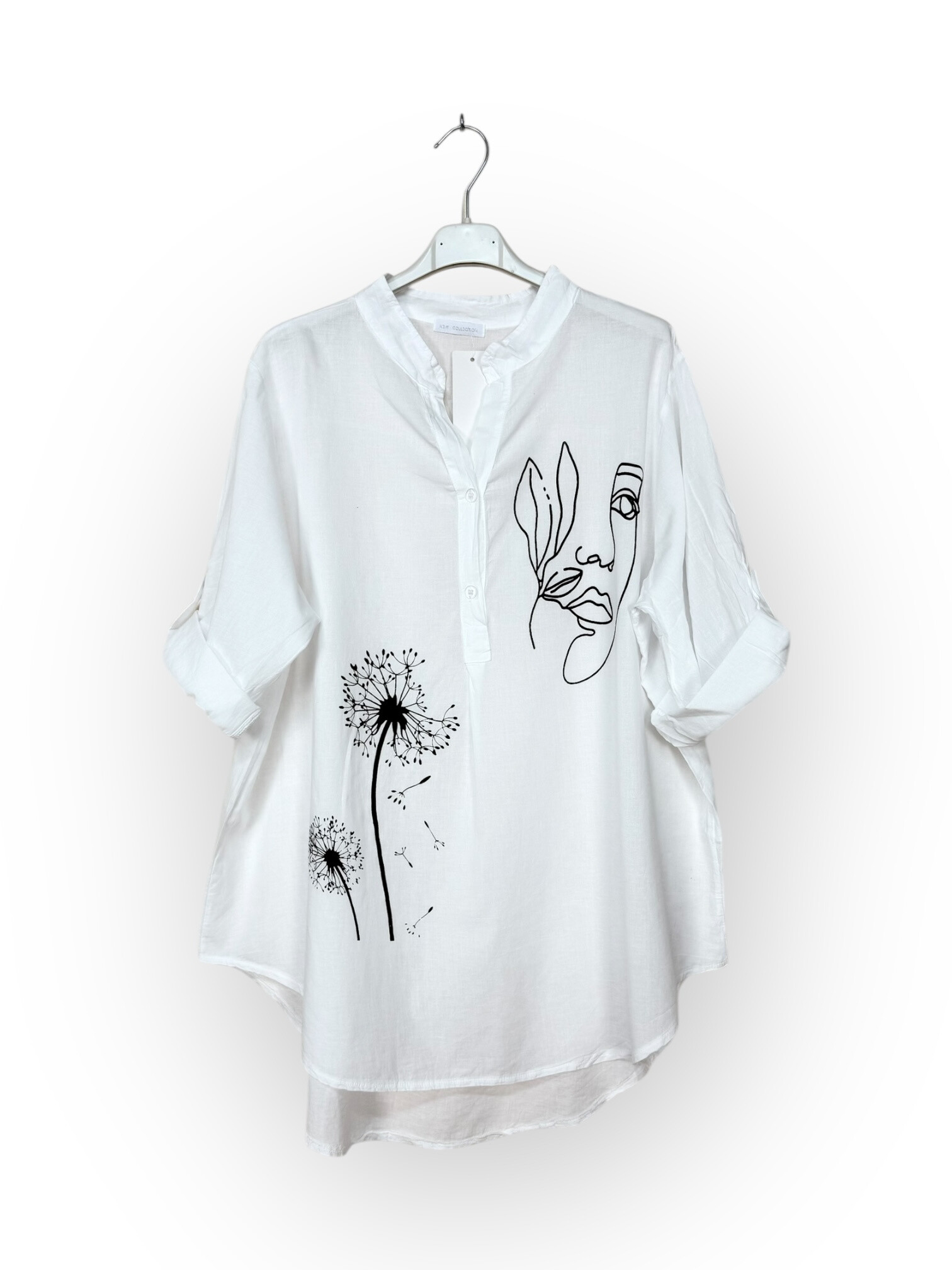 Grossiste Lucky Nana - Blouse en coton avec imprimé